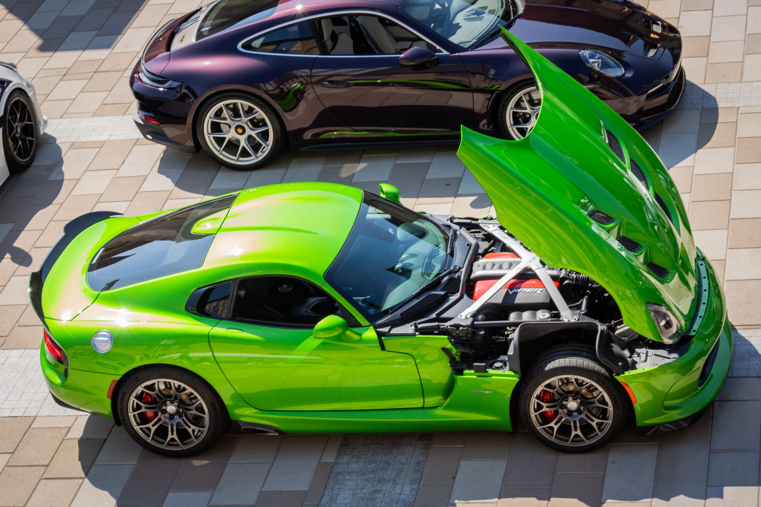 Vendors and spectators enjoying the show